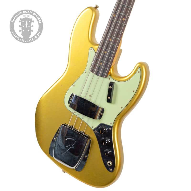 2024 Fender Custom Shop Time Machine Collection '63 Jazz Bass Journeyman Aged Aztec Gold image 1