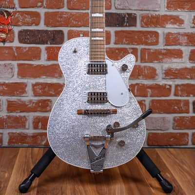 Gretsch G6129T-89 Vintage Select '89 Sparkle Jet with Bigsby Silver Sparkle 2021 w/OHSC image 1