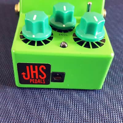 JHS Ibanez TS9 Tube Screamer with "Tri-Screamer" Mod - Green with Green Knobs image 6