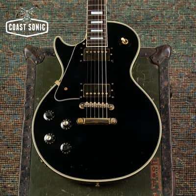 1990 Greco LEFT HAND EGC600 Made in Japan Black Beauty Custom Fujigen Lefty image 5