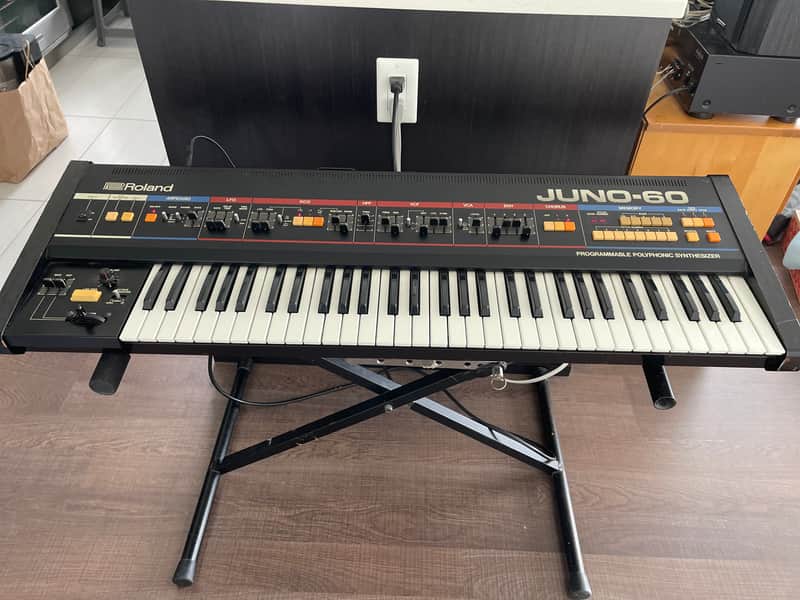 Roland Juno-60 Vintage Analog Synthesizer with Soft Case image 1