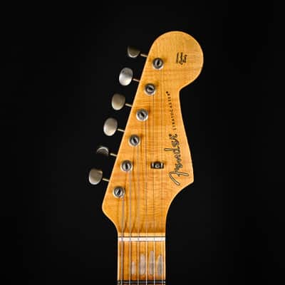 Fender Custom Shop Limited Edition Red Hot Hard Tail Stratocaster Heavy Relic- Faded Aged Chocolate 3 Tone Sunburst 2024 (CZ581284) image 9