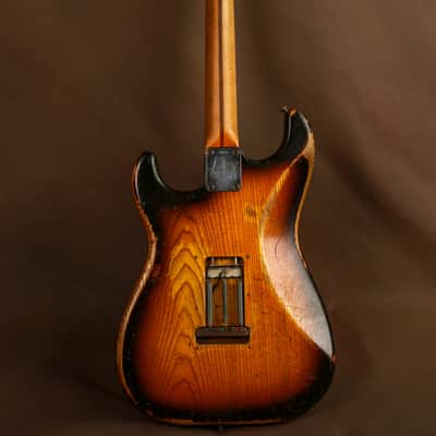 1954 Fender Stratocaster Early Serial #0071 Sunburst Electric Guitar Original image 7