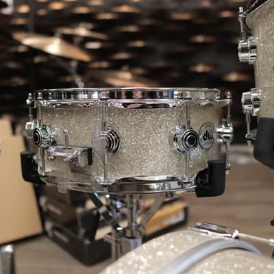DW Collector's Series "333" Maple 4-Piece Shell Pack 20/12/14 w/ 5.5x14" Snare Drum (Broken Glass w/ Chrome Hardware) image 6
