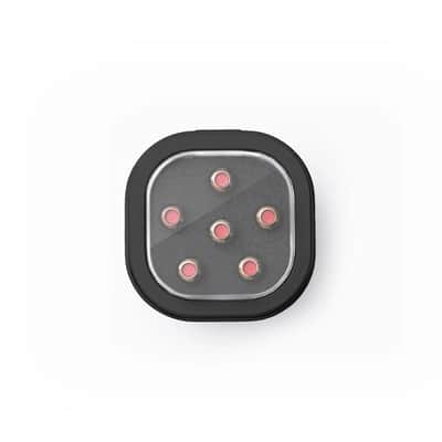 LUXE BY MARTIN Bridge Pins Gold with Red image 2