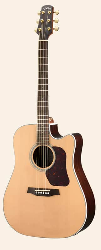 Walden D603CE Natura Solid Sitka Top-Ovangkol Dreadnought Acoustic Cutaway-Electric Satin Natural w/Gigbag image 1