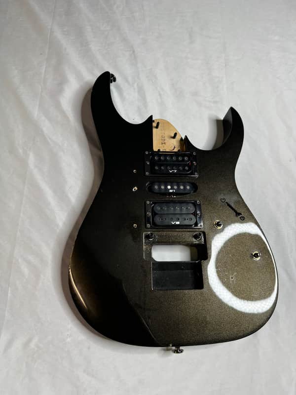 Ibanez RG370DX Electric Guitar Body 2000s - Black Sparkle image 1