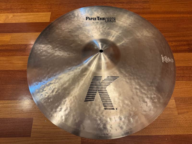Zildjian 22" K Series Paper Thin Crash Cymbal 2023 - Present - Traditional