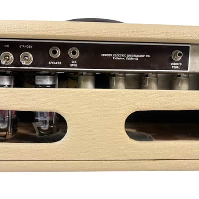 1962 Fender Bandmaster 6G7A Tube Amplifier Head w/ Custom Built Cabinet image 10