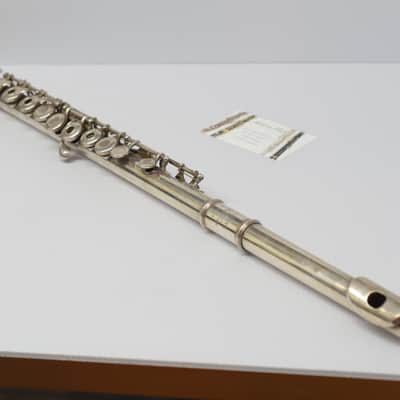 Vintage Selmer Handmade Solid Sterling Silver Flute Open Hole w/ Offset G C Foot image 25