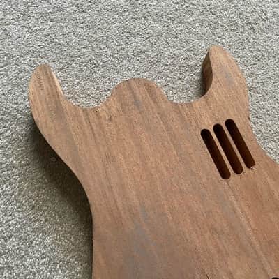 Solid Mahogany Wood Silent Guitar Body image 4