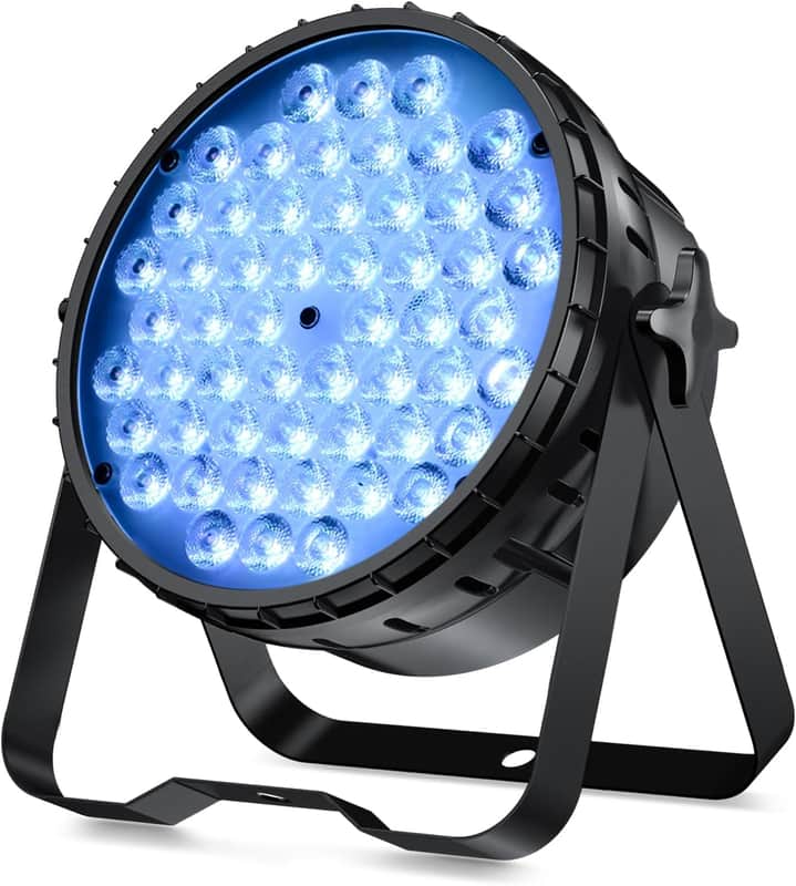 Stage Lights for Parties, 54x3W LED Par Light RGB, 5600Lumens DMX DJ Lights Sound Activated,Strobe Wash Lighting for Party, Wedding, Club, Concert and Festival image 1