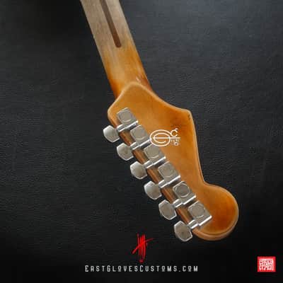 Fender Stratocaster Sunburst Paisley/Pelham Blue Heavy Relic by East Gloves Customs image 16