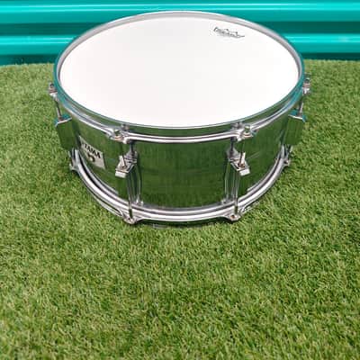 ⚡TAMA Swingstar 14"X6.5" Chrome Steel Snare Drum Made in Japan*NEW HEADS* image 11