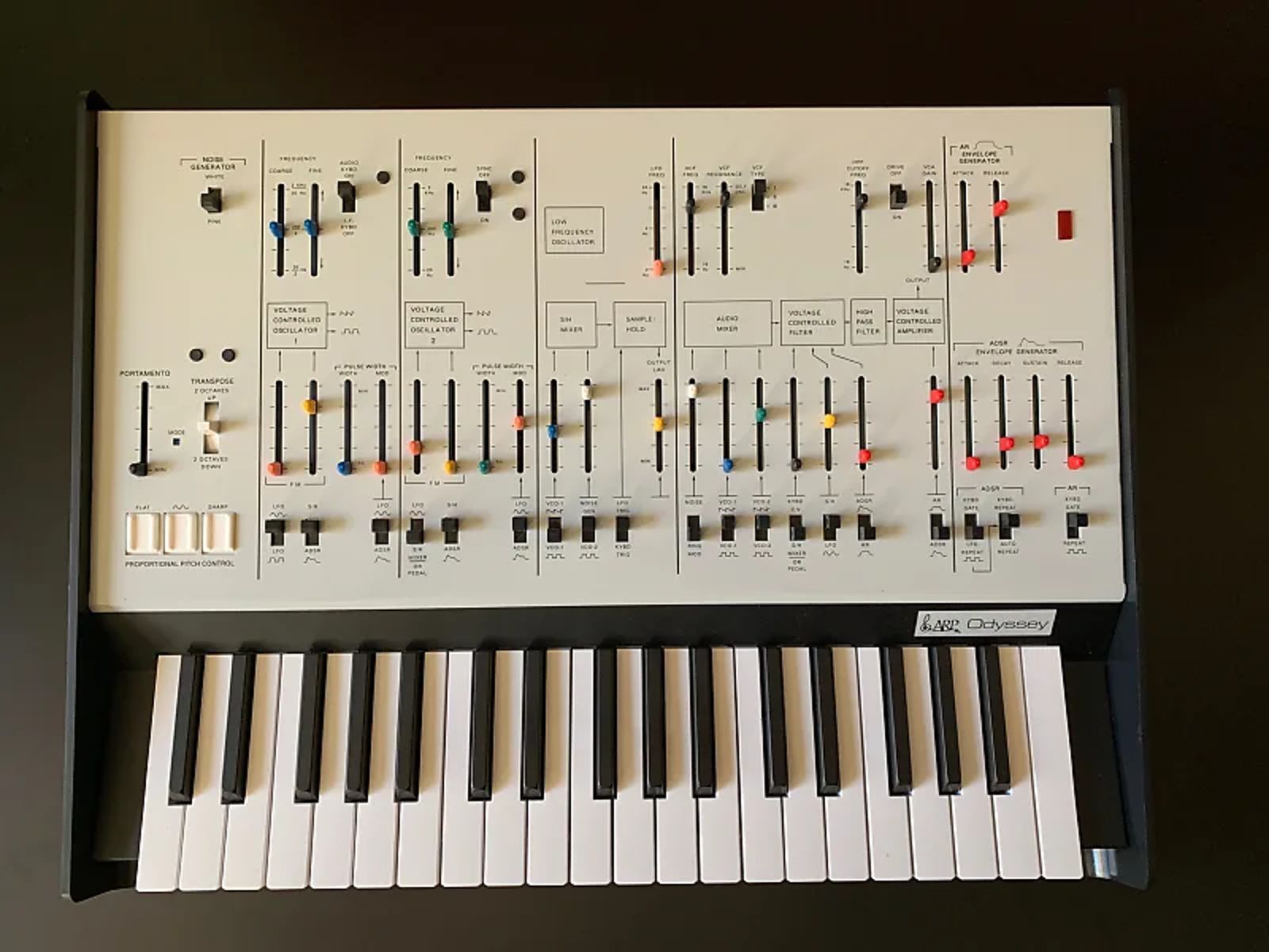 KORG ARP Odyssey Rev1 アナログシンセサイザー Korg ARP Odyssey Rev1 37 -Slim Key Duophonic Analog | Reverb