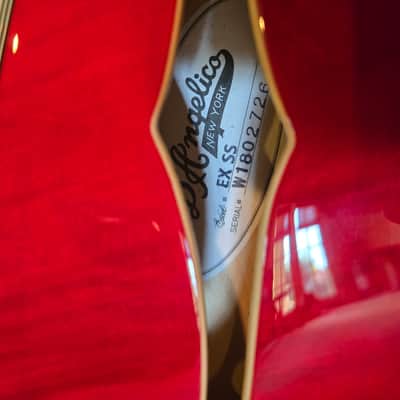 D'Angelico Excel EX-SS Semi-Hollow with Stop-Bar Tailpiece, 2018 - Cherry image 14