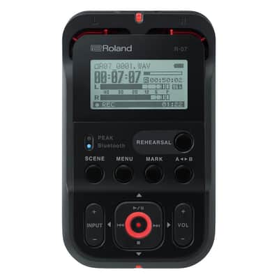 Roland R-07-BK Portable High-Resolution Audio Recorder