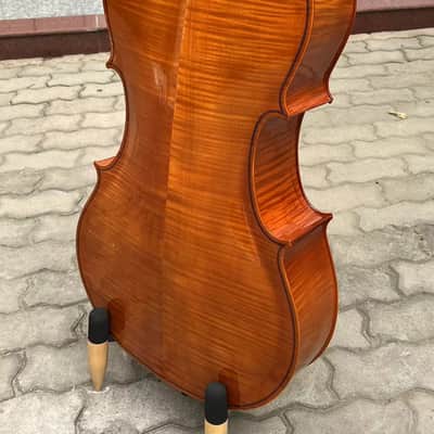 Stradivarius style 4 Strings Student Cello 4/4 with bow/Bag,flame back image 7