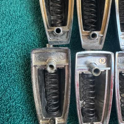 Ludwig Lot of 8 Vintage Large Classic Bass Drum or Tom Lugs - Chrome L#2 70s 80s - Chrome image 12
