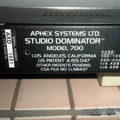 BERNIE GRUNDMAN MASTERING" CUSTOM MADE APHEX/UREI+ 80'S-90'S MASTERING C/L image 8