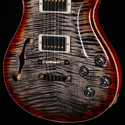 PRS Wood Library Willcutt Exclusive Semi-Hollow McCarty 594 Brazilian Rosewood Charcoal Cherry Burst 10 Top (568) image 1