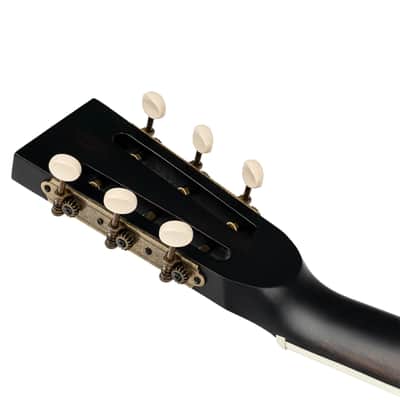 Ortega AMERICANA SERIES RESONATOR GUITAR MAHOGANY DISTRESSED SATIN BLACK image 10