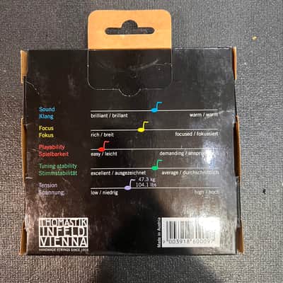Thomastik-Infeld 147 Dominant Chrome Wound Synthetic Core 4/4 Cello String Set - Medium 2010s - Standard image 2