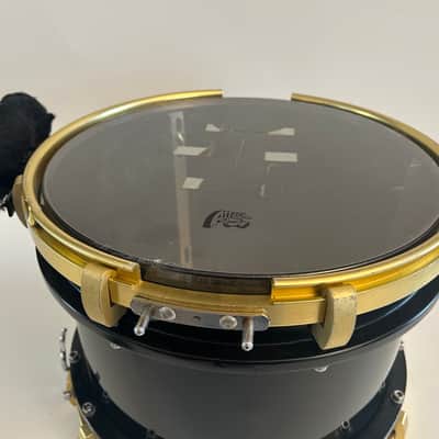 Legato 14" Snare Drum Gold Plated Marching Black REMO RARE!! Metal image 17