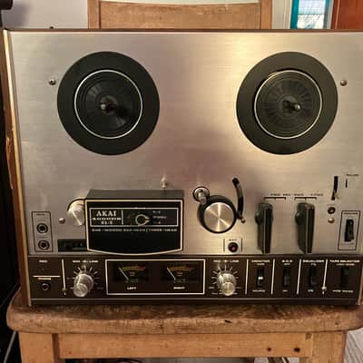 PLEASE READ AD!!! Akai 4000DS MK-II 1/4" 4-Track 2-Channel Tape Deck Recorder 1978 - 1985 - Silver image 1