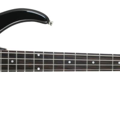 Peavey Milestone 4-String Bass Guitar, Rosewood Fingerboard, Black image 2