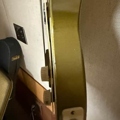 1953-1954 Kay K-136 Green Peanut Stratotone H-44 Two Tone Guitar image 12