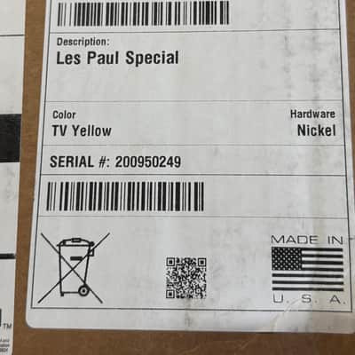 Gibson Les Paul Special P90 TV Yellow w/Case New Unplayed Auth Dealer 7lbs 13oz #249 image 23