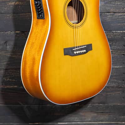 Nashville Guitar Works Edgeburst Dreadnought Cutaway A/E w/ Case image 4