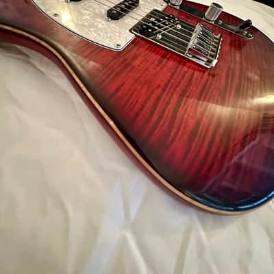 Warmoth Hybrid Tele 2020 - Transparent Red Burst image 1