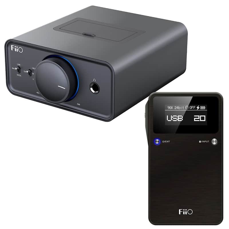FiiO K5 Desktop Headphone Amplifier & Alpen 2 E17K Portable USB DAC image 1
