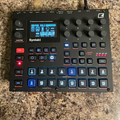 Elektron Syntakt 12 Track Drum Computer & Synthesizer 2022- Present - Black