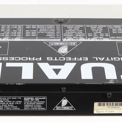 Behringer Virtualizer Pro DSP 1000 High Resolution Digital Effects Processor image 5