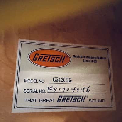 Gretsch G5420TG Electromatic Hollow Body with Bigsby, Gold Hardware 2016 - 2020 White image 4