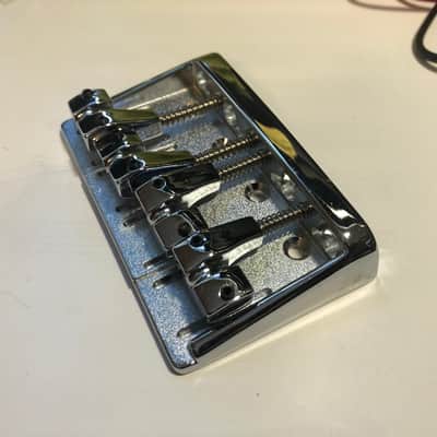 Heartfield 4-String Bridge for DR4 and Prophecy Basses Chrome image 4
