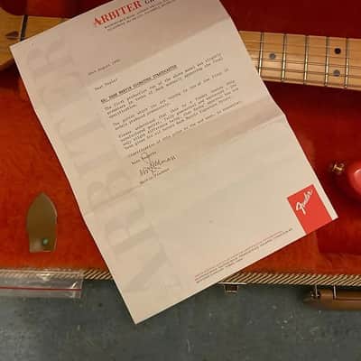 Fender Hank Marvin Prototype Stratocaster SUPER RARE 1989 Fiesta Red image 3