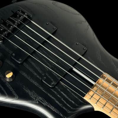 2026 F Bass BN5 5-String Bass Active EQ with Pale Moon Ebony Fretboard ~ Matte Black image 5