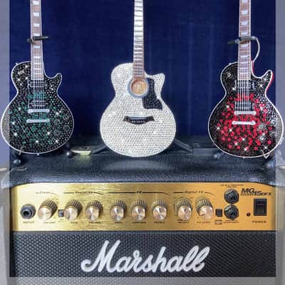 Slash Gibson Les Paul 1:4 miniature replica Vermillion Burst 2024 - Swarovski Crystals image 3