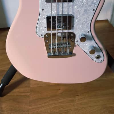 Limited Edition Squier by Fender Paranormal Rascal Bass HH (Shell Pink) image 2