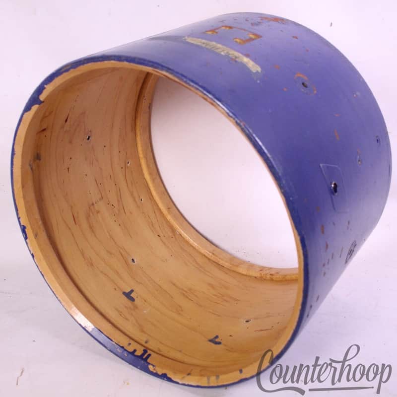 *Ludwig 14x10"Tom Drum Shell Vintage 70s 3Ply Mahogany/Maple Marching Snare USA* image 1