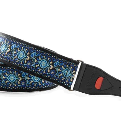 RightOn! Woodstock II Blue Guitar Strap image 1