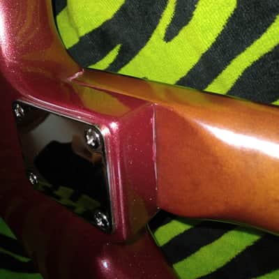 Custom Jazzmaster Tribute - Sparkling Burgundy Relic w/ Soul to Burn image 9