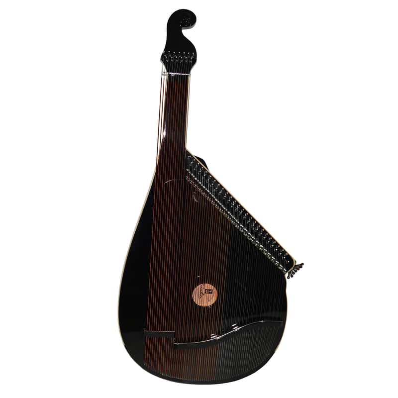 New Lviv Bandura with Levers 63 Strings Folk Musical Instrument Chernigiv Type Black, made in Ukraine Amazing Sound! image 1