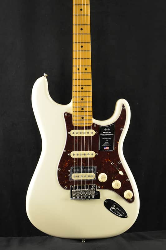 Mint Fender American Professional II Stratocaster HSS Olympic White Maple Fingerboard image 1