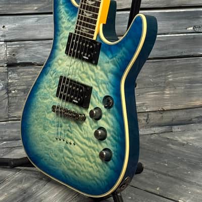 Schecter Omen Extreme-6 - Ocean Blue Burst image 5