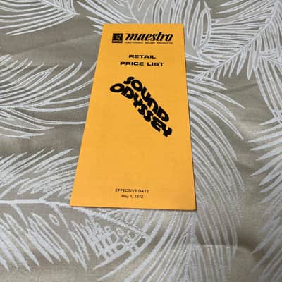 RARE Vintage 1970's Maestro Sound Odyssey Catalog, Still-Sealed Record, Price Lists, and Letter image 7